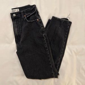 Abercrombie Ultra High Rise Ankle Straight Jeans